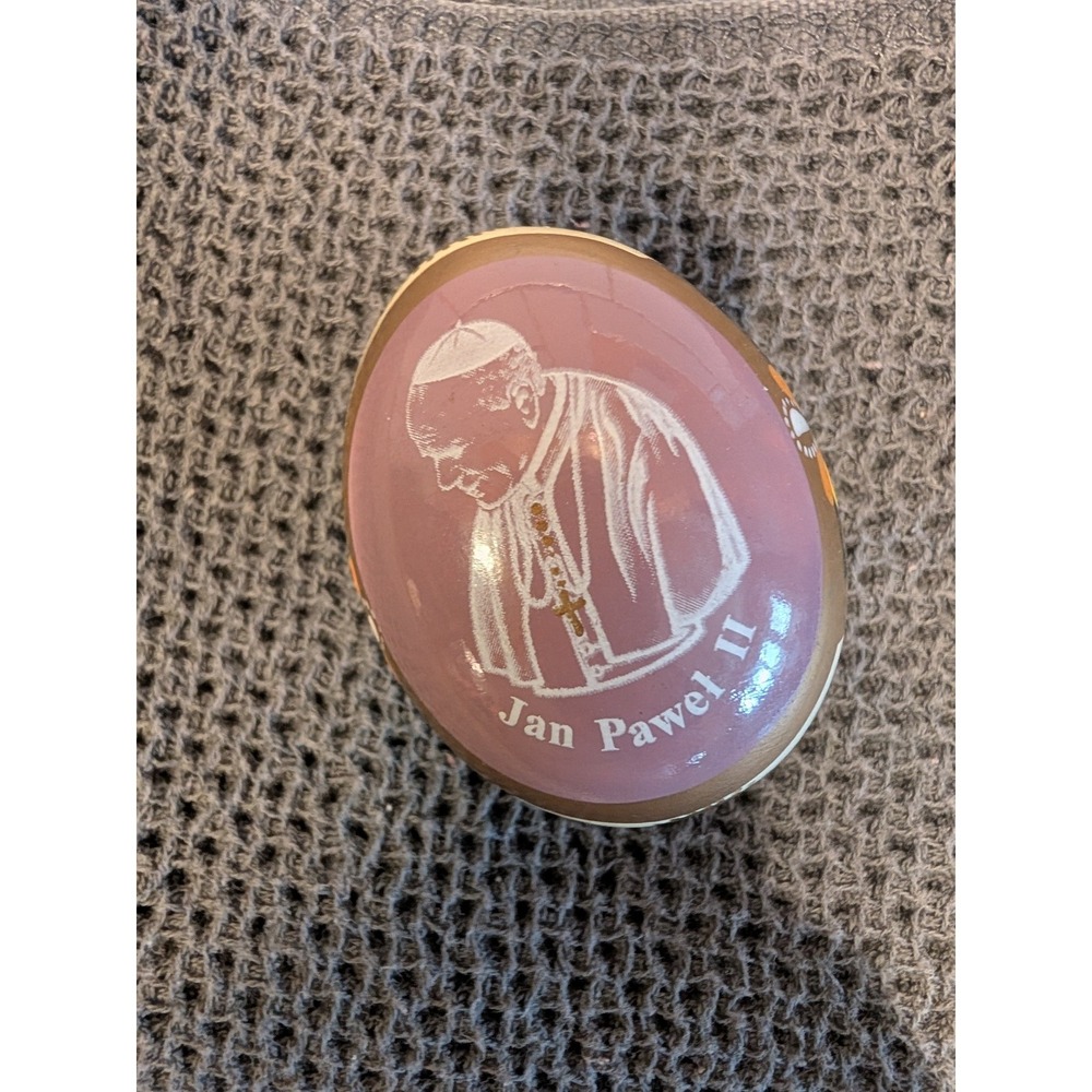 Pope John Paul II Jan Pawel II‎ Decorative Egg Religious Collectible